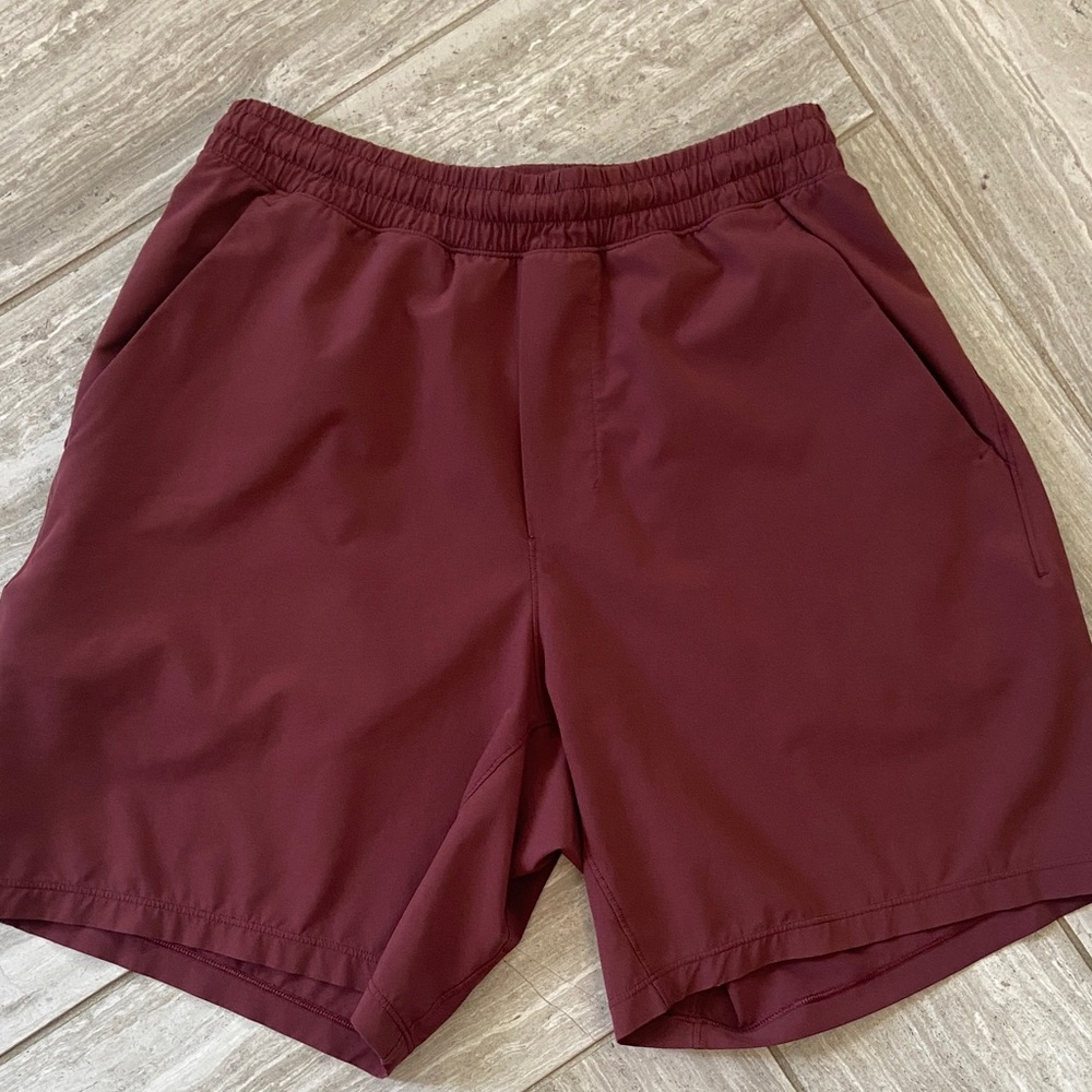 Men's Burgundy Shorts Lululemon Shorts